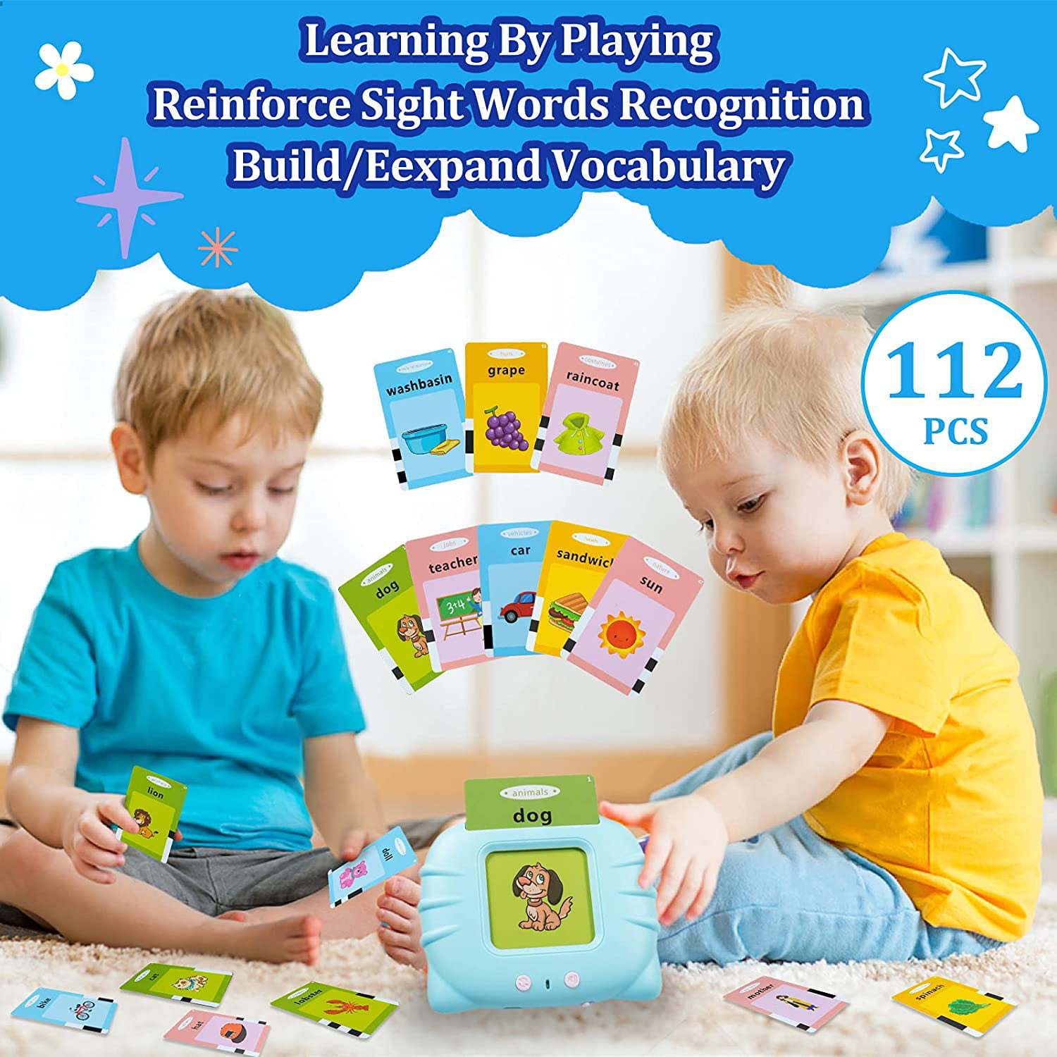 Details about   Water Magic Drawing Alphabet Flash Cards Educational Toy Gift for Baby Kids 