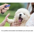 thumbnail image 4 of Clicker para perros [paquete de 3] Clicker para perros con correa elástica y clicker de entrenamiento con botón grande Clicker profesional para entrenamiento de perros para perros, gatos y caballos - JAMW Sencillez, 4 of 5