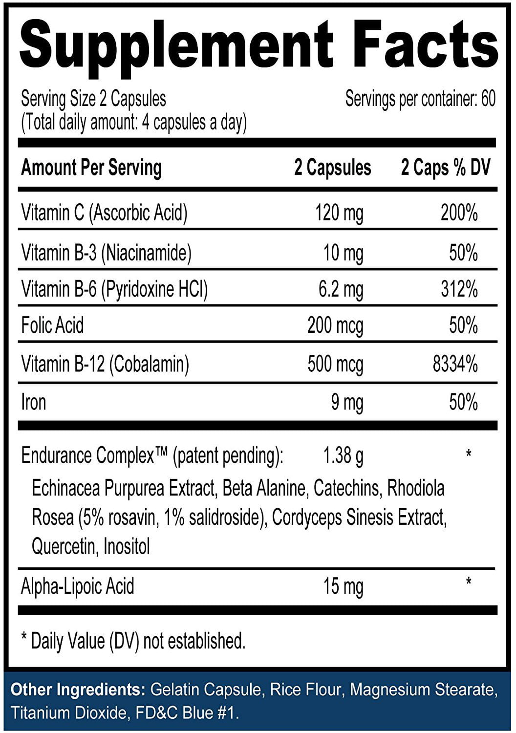 VO2 Boost. Natural Endurance and Oxygen Booster Performance Enhancer to Increase VO2 max w/Rhodiola (120 Capsules) (30 Day Supply) Compare OptygenHP -