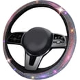 thumbnail image 1 of Cubierta del volante de cristal del automóvil con diamantes de imitación brillantes, película protectora duradera antideslizante de cristal de diamante colorido Accesorios para el interior del automóvil Vhermosa BST3060700, 1 of 5