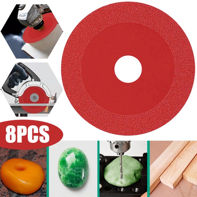 Corte Diamante 100 Mm Ruedas Corte para Baldosas Vidrio Jade (Rojo)