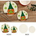 thumbnail image 4 of GZHJMY St.Patrick's Day Gnome Round Trivets Pot Holders 2 Pcs, Heat Resistant Cotton Thread Weave Trivets for Hot Dishes, Cooking, Baking, Farmhouse, Kitchen Decor for Kitchen Pans Bowl Teapot, 4 of 7