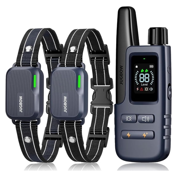 Jugbow Dog Training Collar for 2 Dogs, 4200FT Remote Training Collar, IPX7 Waterproof, 4 Training Modes, Rechargeable E-Collar for Small Medium Large Dogs 10-120 lbs