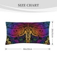 thumbnail image 4 of Bingfone Indian Mandalas Dragonfly Printed Pillowcase 20x36 inches - Standard Pillow Cases with Envelope Closure,Gifts for Women Men, 4 of 9