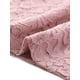 thumbnail image 5 of INSPIRAR CHIC Top de Encaje Floral para Mujeres con Cuello Mock, Manga Corta Abullonada, Blusa Elegante de Encaje, Talla L, Rosa Oscuro, 5 of 6