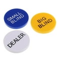 thumbnail image 3 of 3xSet De Botón De Distribuidor De Ciega Grande Ciega Peque?a Para Piezas De Juego De Casino De Cartas De Póquer, 3 of 8