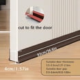 thumbnail image 2 of Bxaolu 36” Under Door Draft, Door Draught Excluder for Bottom of Doors, PVC Door Seal for Protection from Sound, Cold, Moisture and Noise (Black, 1Pack), 2 of 9
