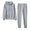 Gray, variant on LYXSSBYX Womens Fall Tops Long Sleeves Hot Sale Clearance Women Solid Tracksuit Sweatshirt Pants Sets Sport Long Sleeve Wear Casual Sets