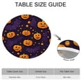 thumbnail image 6 of Halloween Pumpkin Bat Pattern Round Fitted Tablecloth with Elastic Edge,Dining Table Cover Waterproof,Outdoor Round Tablecloth for Camping,Dining,Indoor and Outdoor, 6 of 7