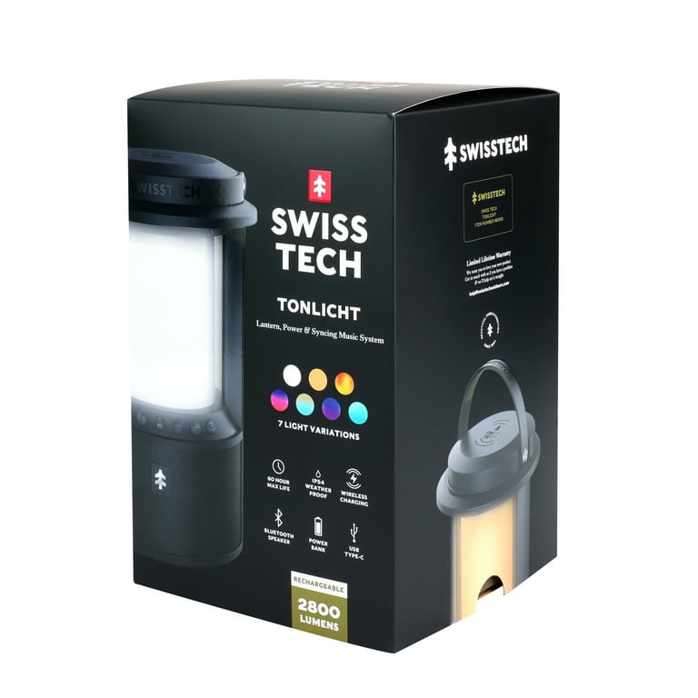 Free Shipping! Swiss Tech Smart Series Lantern and Speaker 2800