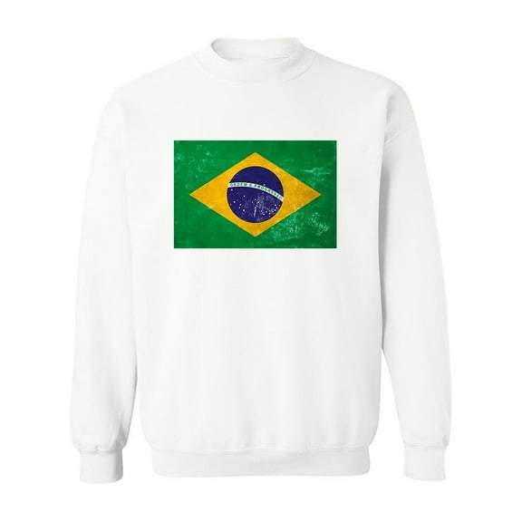 Brazilian Flag Design. Sweatshirt Men -Image by Shutterstock, Male Small