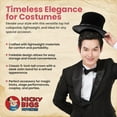 thumbnail image 5 of Nicky Bigs Novelties Adult Folding Collapsible Top Hat Dancers Magic Trick Magicians Opera Costume Hat, 5 of 8