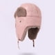 thumbnail image 3 of Sombreros para hombre y mujer, de color liso, para otoño/invierno, con forro polar grueso y ajustable, de poliéster., 3 of 4