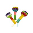 thumbnail image 1 of Sonajas mexicanas chicas premier con cascabel para bebés, Pack con 3 Piezas – Artesanales, tejidas de plástico resistente, ligeras, para Estimulación temprana, 1 of 4