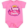 thumbnail image 3 of Inktastic I Love My Daddy Girls Girls Baby Bodysuit, 3 of 5