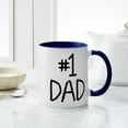 thumbnail image 4 of CafePress - Number 1 Dad Mug - 11 oz Ceramic Mug - Novelty Coffee Tea Cup, 4 of 4