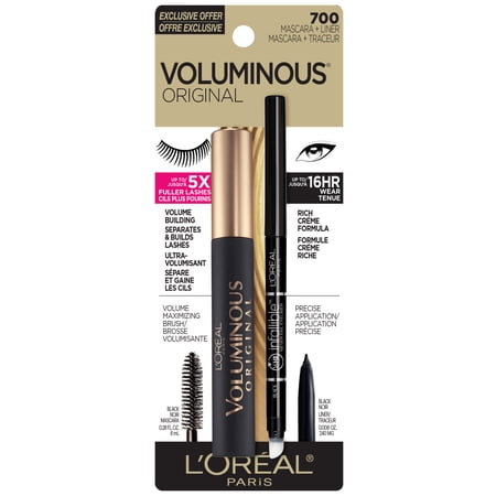 L'Oreal Paris On-The-Go Eye Kit Voluminous Mascara Stocking Stuffer for Adults
