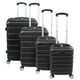thumbnail image 4 of Set de 4 Maletas de Viaje Travel Elite G (25 kg) M (20 kg) C (10 kg) Carry On (8kg) negro, 4 of 9