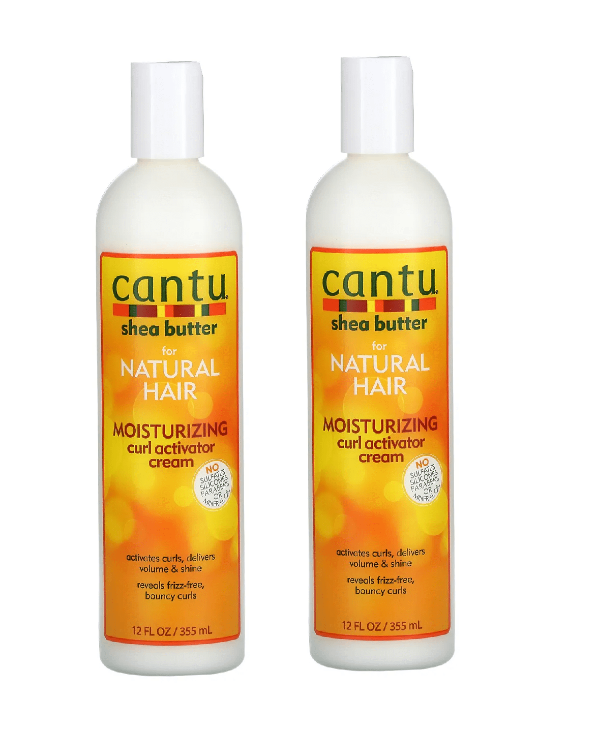 Cantu Shea Butter for Natural Hair Moisturizing Curl Activator Cream, Net.wt 12 oz (Pack of 2