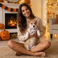 thumbnail image 2 of AuroraX Halloween Dog Bandana Scarf Halloween Cat Dog Kerchief Soft Lightweight Adjustable Triangular Pet Costume Accessories White National Dog Day International Cat Day, 2 of 6