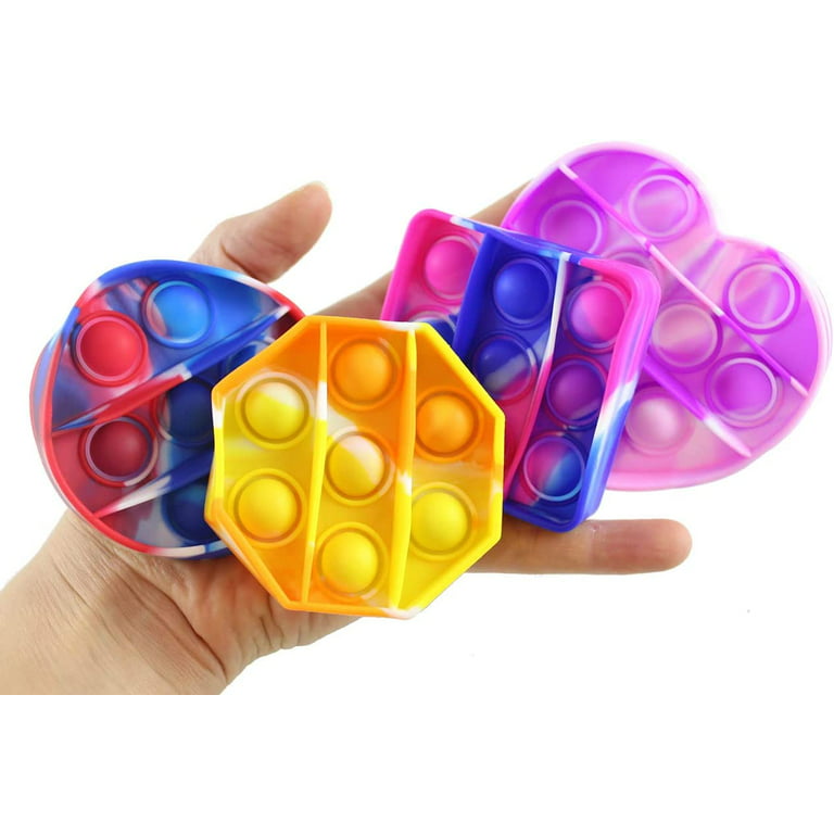 Glow Round Shapes Pop It Fidgets Anti Stress Toy