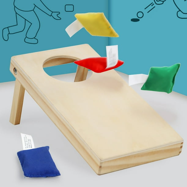 Toma Wooden Toss Game Set For Kids Indoor Family Sandbag Table Game