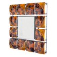 thumbnail image 2 of Heather Ann Creations W08639-03 Tinsley Square Foiled & Lacquered Hanging Wall Mirror&#44; Gold&#44; Copper & Brown - 1.75 x 17.5 x 17.5 in., 2 of 2