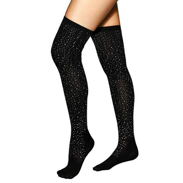 Black thigh high socks walmart sales