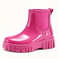 thumbnail image 5 of Miqool Womens Rain Boots, Waterproof Platform Rubber Chelsea Rainboots, Comfortable Short Ankle Garden Boots for Outdoor Work, 5 of 7