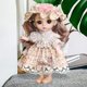 thumbnail image 5 of Hecho a mano princesa bebés BJD niñas bebé hermoso vestido 3D ojos silicona 6 pulgadas Real realista niño cumpleaños regalo juguetes Sunnimix  muñeca de silicona, 5 of 8