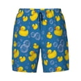 thumbnail image 4 of Lsque Mens Swim Trunks Rubber Duck Pattern - Bathing Suit Compression Liner - Beach Swim Shorts Swimwear - (S-3XL) - Stretch Quick Dry -Small, 4 of 9