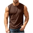 thumbnail image 2 of Noric Men's Waffle Knit Tank Top Crew Neck Casual Muscle Shirt Relaxed Fit Summer Top for Beach and Casual, 2 of 9