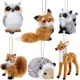 thumbnail image 1 of 6 piezas de adorno de animales de peluche, adornos de animales de piel de bosque, adorno de animales peludos, adorno colgante de Navidad para decoración, 1 of 3