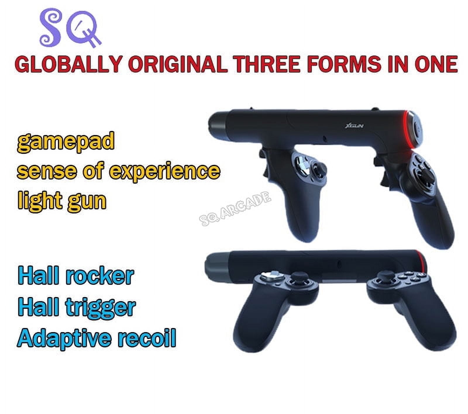 XGUN Somatosensor Gamepad Support PC PS3 PS4 Set including Shooting Handle , Dedicated Data Cable and 2.4G Receiver Gamepadsy