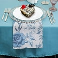 thumbnail image 4 of Jiayy Floral Pattern Blue Bird Dinner Napkin for Farmhouse Party Dining Table Decor 6 PCS, 4 of 7