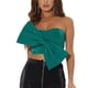 thumbnail image 1 of INSPIRAR CHIC Top de Bandeau Corto con Corsé de Corazón Sin Tirantes para Mujeres Fiesta con Lazo Verde Pavo XL, 1 of 6