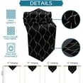 thumbnail image 6 of Triangle Table Runners Long Black Quatrefoil Water Wave Texture Dresser Scarves Table Decoration for Wedding Party/Graduation Ceremony/Banquet, 6 of 7