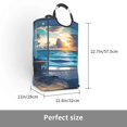 thumbnail image 3 of KLL Ocean View Bedroom Laundry Hamper,Large Canvas Fabric Lightweight Storage Basket Toy Organizer Dirty Clothes Collapsible Waterproof, 3 of 6