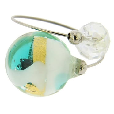 GlassOfVenice Murano Glass Lagoon Reflections Ring - Aqua
