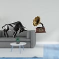 thumbnail image 2 of CoudarTitie Modern Resin Bull Figurine Vintage Collectible Sculpture Abstract Ornament for Entryway Tabletop Desk Shelf Office Housewarming Birthday Gift Retro Decor, 2 of 8