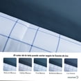 thumbnail image 4 of Set de 5 Piezas Edredón Acolchado y Sábanas King Size Dreamlab, Colcha para Cualquier Temporada, Hipoalergénica, Diseño Cuadros Blancos, Color Azul Noche, 4 of 5