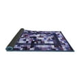 thumbnail image 2 of Ahgly Company Indoor Round Abstract Blue Contemporary Area Rugs, 7' Round, 2 of 4