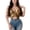 Gold, variant on Sparkly Crop Top for Women Bandage Tank Dance Vest Sequin Bra Stylish Belly Outfit Elegant Casual Wear Party Apparel