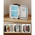 thumbnail image 3 of BEICHEN Mini Fridge, 4 Liter/6 Can Portable Cooler and Warmer Personal Refrigerator for Skin Care, Cosmetics, Beverage, Food,Great for Bedroom, Office, Car, Dorm, 3 of 10