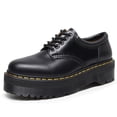 thumbnail image 1 of Zapatos de suela gruesa para mujer, mocasines con plataforma Oxfords, hebilla y Correa, punta redonda, 1 of 4