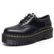 thumbnail image 1 of Zapatos de suela gruesa para mujer, mocasines con plataforma Oxfords, hebilla y Correa, punta redonda, 1 of 4