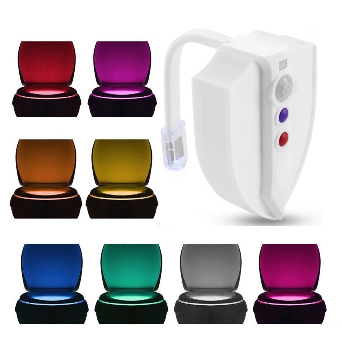 Toilet Night Light Motion Activated LED Toilet Lighting Bowl with UV