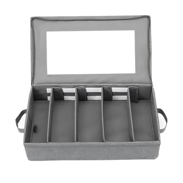 Caja de almacenamiento para cubiertos, organizador de cubiertos resistente de 5 compartimentos, gran capacidad, para encimeras de cocina.