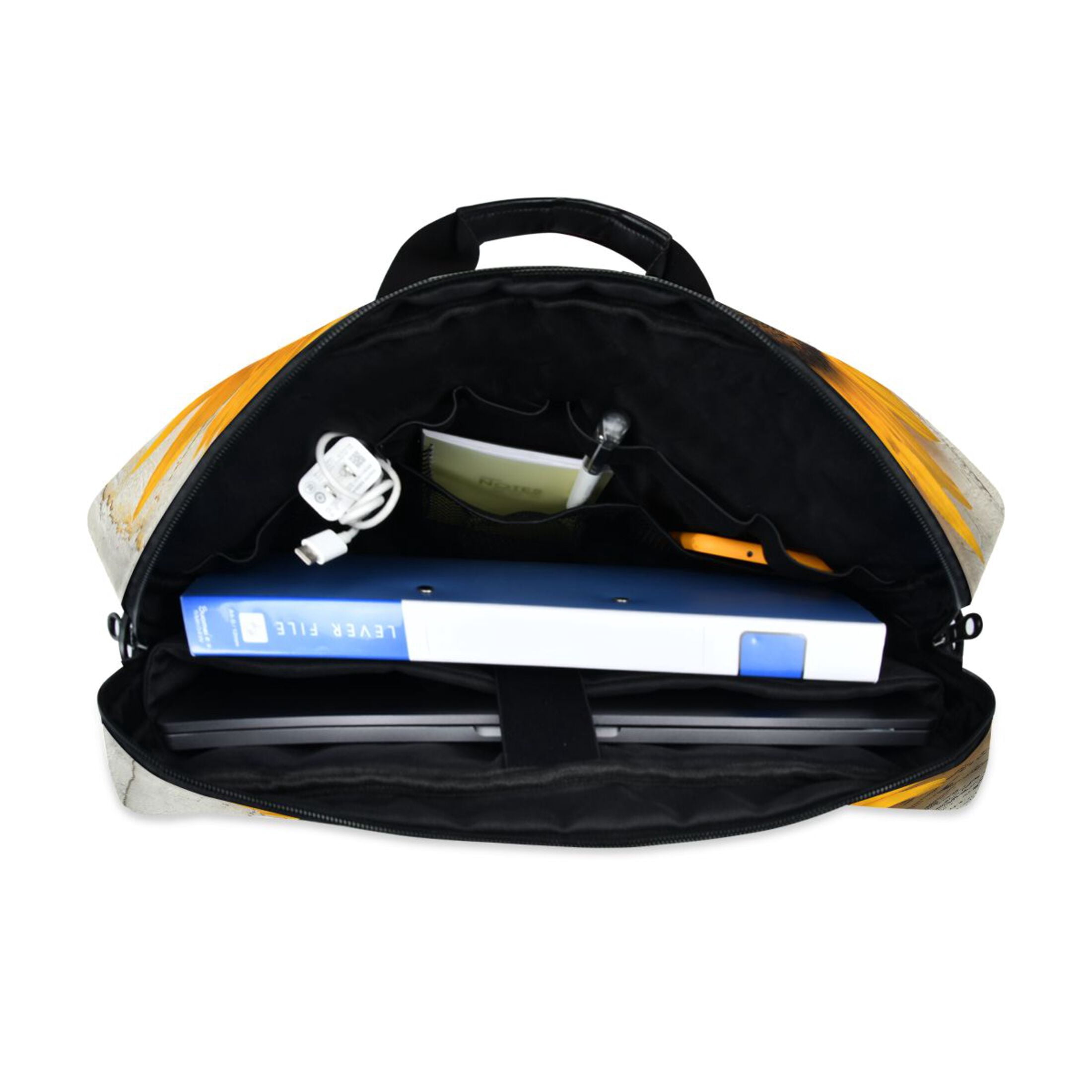 16" Laptop Tote Bag Laptop Sleeve Case Computer Briefcase for Work & Travel Two Sunflowers
