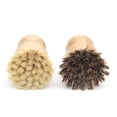 thumbnail image 3 of Bubble Up Juego de cepillos de bambú para platos, fregador de platos de madera, cepillo de cocina natural, ollas/sartenes/hierro fundido, paquete de 4, sisal + cerdas de palma de coco, 3 of 4